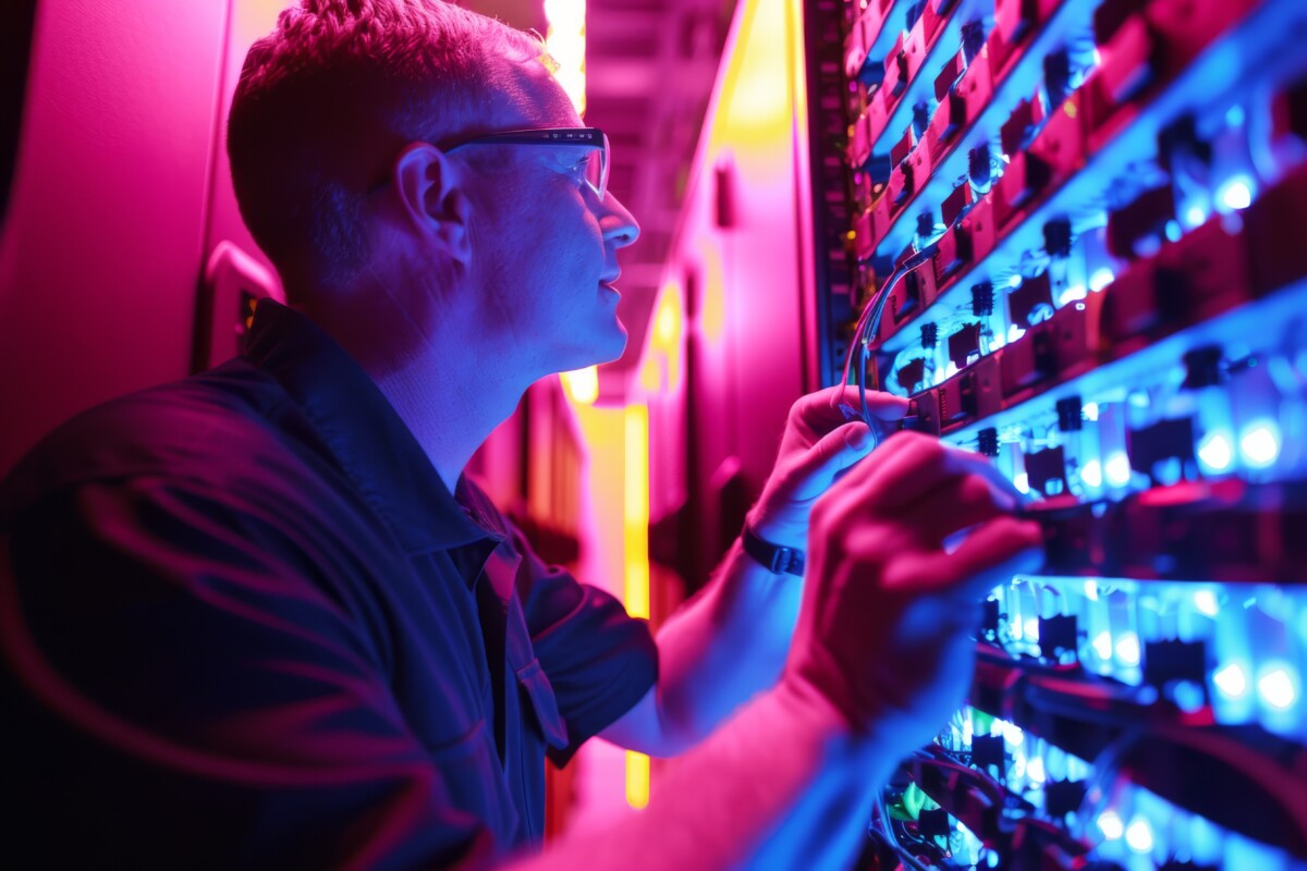 Tecnología de fibra óptica avanzada para conectividad superior en proyectos en Canarias.